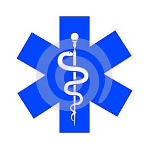 Logo ambulances sign - vector